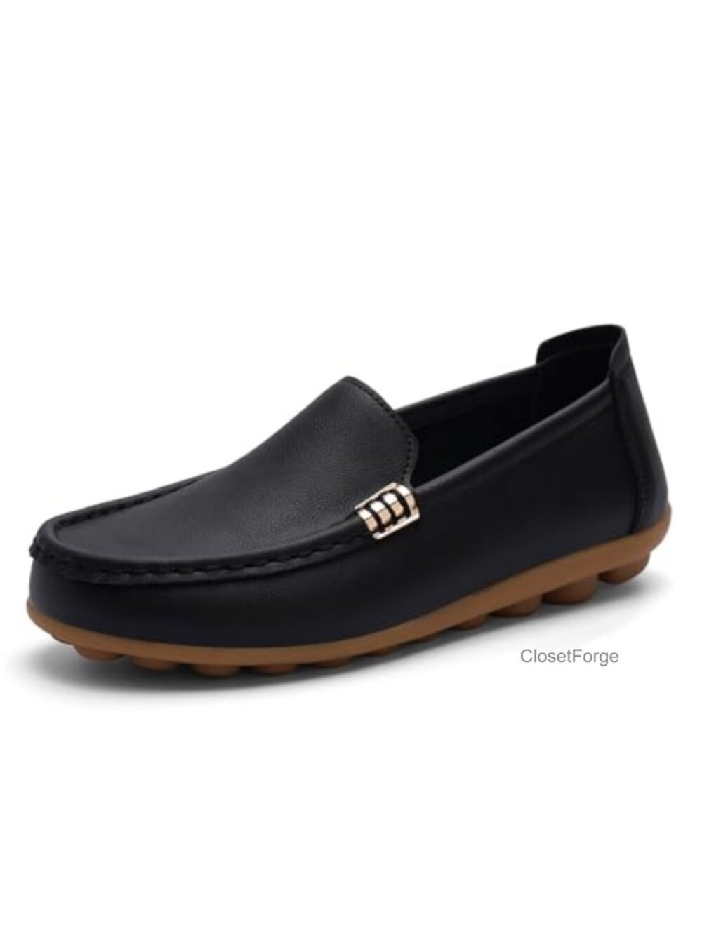 Women's Leather Loafers Slip-Ons Driving Walking Mocs Boat Shoes Cute Business